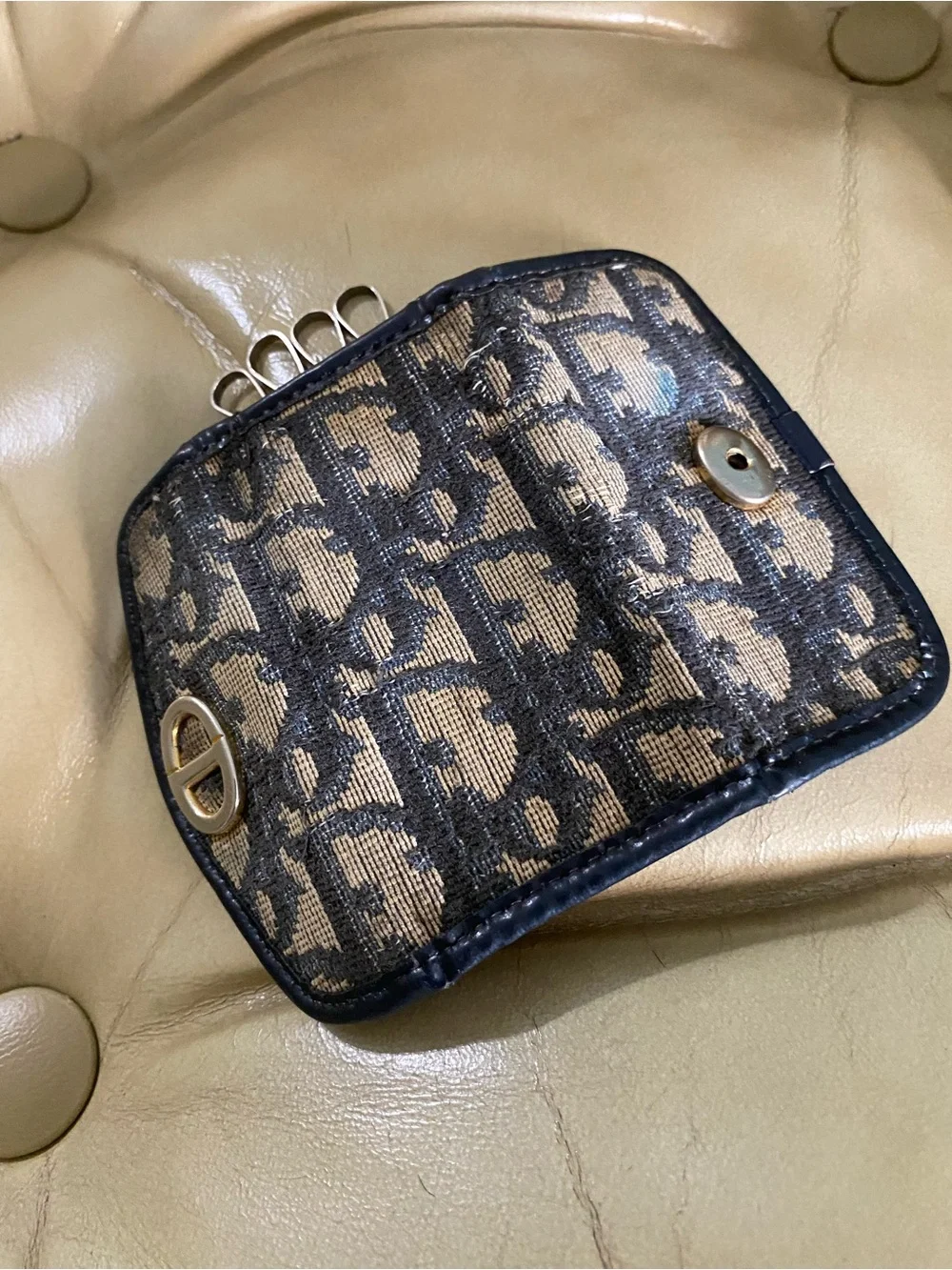 SALE! Dior Vintage Set Accessories Wallet Key Pouch Note Holder Trotter Logo